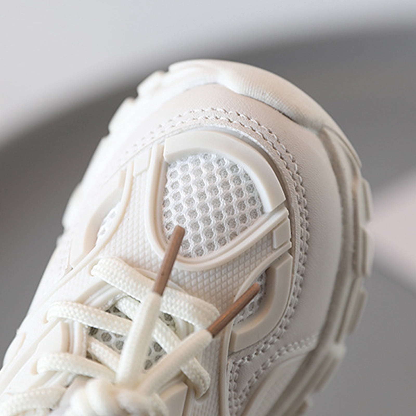 ASFGIMUJ Kids Shoes Girls Size 3 Years-3.5 Years Running Double Mesh Breathable White Casual Spring Autumn Sneakers For Girls