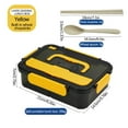 thumbnail image 1 of EGNMCR Lunch Bags for Women Lunch Box Bento Box Rectangular Four-button Plastic Lunch Box Microwaveable Student Lunch Box Office Worker Portable Tableware Lunch Box portable Lunchbox, 1 of 5