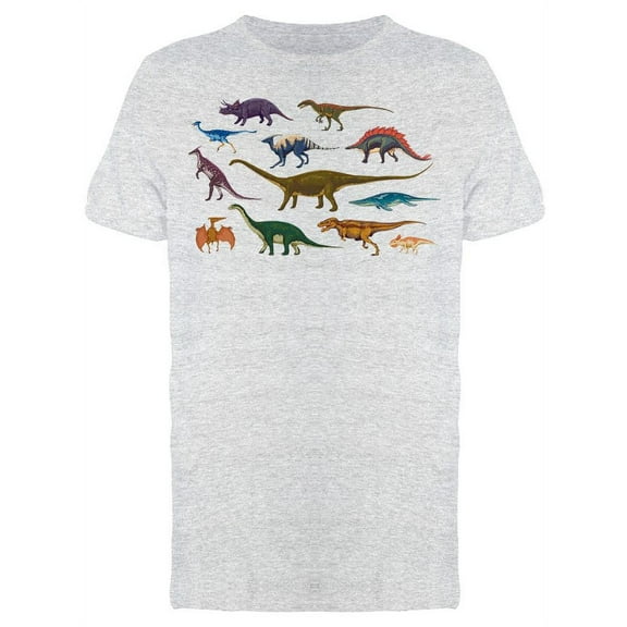 Dinosaur Collection T-Shirt Men -Image by Shutterstock, Male x-Large