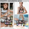 thumbnail image 4 of Bolsa de maquillaje transparente con letras de chenilla TESAFNG, impermeable, 4 of 6