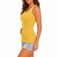 thumbnail image 2 of Women's Ribbed Tank Top, Viscose Sleeveless Round Neck Fitted Cami Shirts for Casual Daily Layering, 2 of 7