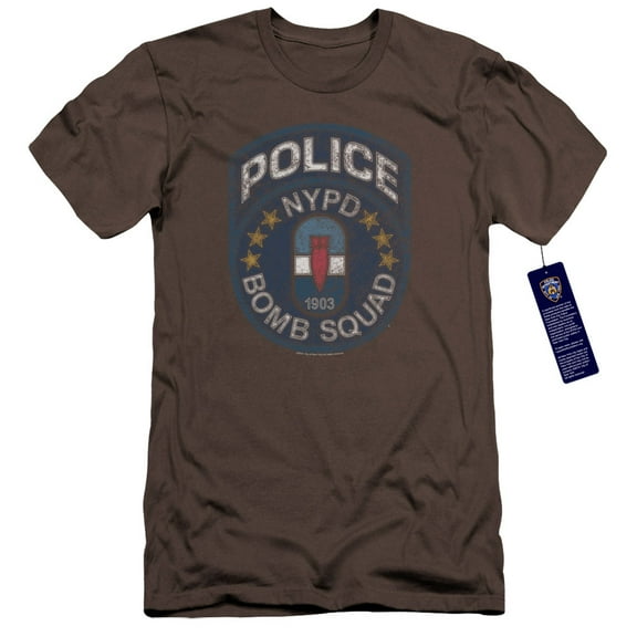 New York City Bomb Squad Premium Adult 30/1 T-Shirt Charcoal