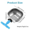 thumbnail image 3 of Maytalsory Rabbit Drinker Adjustable Drinking Bowl Automatic Plastic Water Dispenser Easy Installment Outdoor Wide Application, 3 of 6