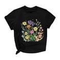 thumbnail image 4 of CEHVOM Haut pour Femme Mignon Frais Doux Vêtements Mode Col Rond Manche Courte Liquidation, 4 of 4
