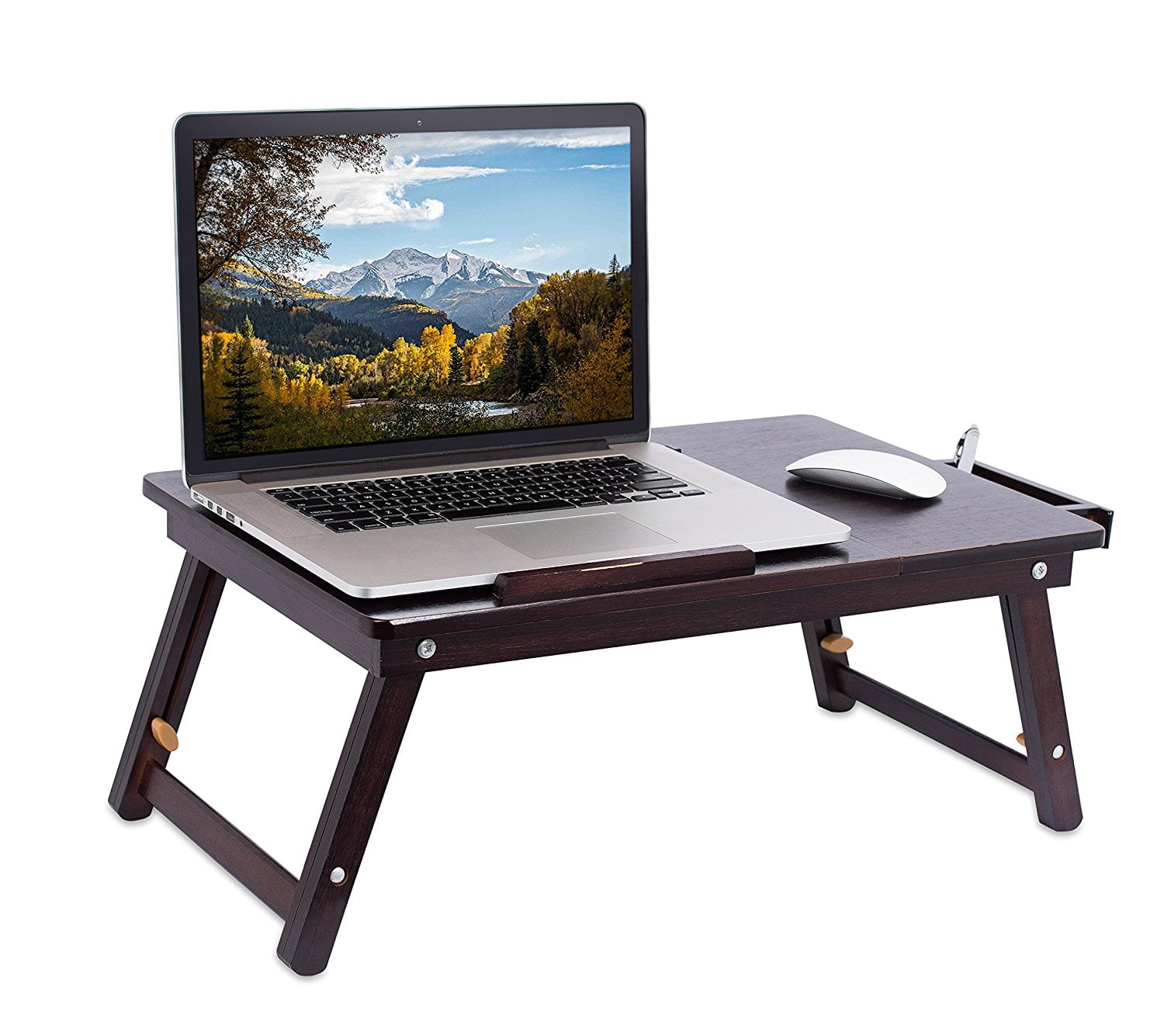 Zimtown Portable Bamboo Folding Laptop Desk Table Breakfast