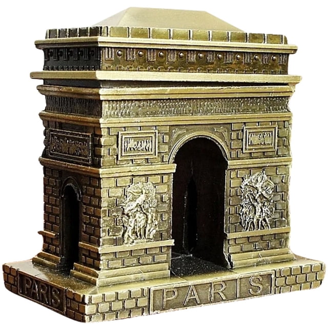 NIYANGLE Modèle Artistique Unique en Métal avec Arche Dorée Triumphale pour Table et Décoration Intérieure