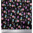 thumbnail image 2 of Soimoi Poly Georgette Fabric Donuts Food Print Sewing Fabric Yard 52 Inch Wide, 2 of 5