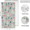 thumbnail image 2 of Cute Pink Snowman Hand Towels 2 PCS, Pine Tree Kitchen Towel Ultra Soft and Highly Absorbent,Decorative Fingertip Face Towel for Bathroom Hotel, 28.3"x14.4", 2 of 6