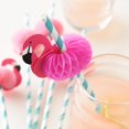thumbnail image 4 of Flamingo Paper Straw Decorations, 50 PCS Disposable Cocktail Drinking Straws Decorative for Party Table Décor Luau Party, 4 of 6