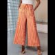 thumbnail image 3 of Pantalones Anchos Cómodos de Verano para Mujer, Color Naranja, Talla M, 3 of 5