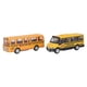thumbnail image 5 of 2 uds autobús escolar juguetes detalles realistas 1:32 interesante vehículo de juego de aleación amarilla para niños niñas regalos decoración del hogar, 5 of 8