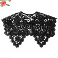 thumbnail image 3 of 1Pc Women Shawl Hollow Out Lace Floral Fake Collar for Women Lady Vest Tank Dress Shirt (Black), 3 of 4