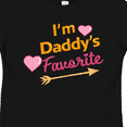 thumbnail image 4 of Inktastic I'm Daddy's Favorite with Arrow and Hearts in Pink Boys or Girls Toddler T-Shirt, 4 of 5