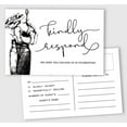 thumbnail image 1 of Inkdotpot 50 Blank RSVP Postcards Floral Script Style Print 4"X6" Response Cards,RSVP Reply Card For Wedding,Bridal Shower,Baby Shower, 1 of 5