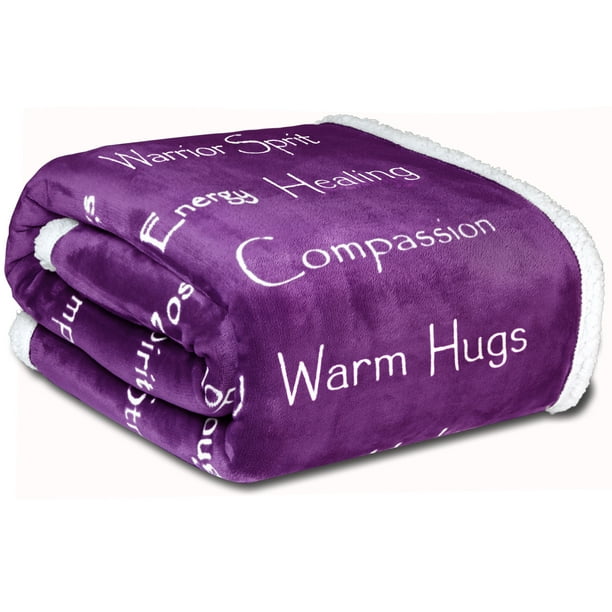 Compassion Blanket by Wolf Creek Blanket Strength Courage Super Soft