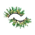 thumbnail image 1 of Qarigey 2 pack/lote de pestañas navideñas espectaculares de fácil aplicación con purpurina para una belleza sin esfuerzo Difuminador de ojos P-43, 1 of 6