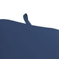 thumbnail image 4 of Jordan Manufacturing Sunbrella 74" x 22" Canvas Navy Solid Rectangular Outdoor Chaise Lounge Cushion with Ties and Hanger Loop, 4 of 11