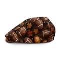 thumbnail image 2 of Chririnla Autumn Mens Flat Beret Cap Featuring Rugby Pumpkin Pattern, Lightweight Polyester Retro Hat for Men and Women, Summer Driving Daily Wear, 2 of 4