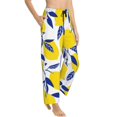 thumbnail image 2 of Balery Tropical Lemon print Women's Pajama Pants,Ultra Lightweight Pjs,Lounge Pant-Small, 2 of 9
