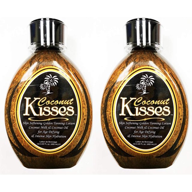 Loción bronceadora Ed Hardy COCONUT KISSES Golden 400 ml (paquete de 2)