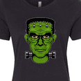 thumbnail image 4 of Inktastic Halloween Frankenstein Head Women's T-Shirt, 4 of 5
