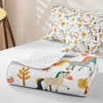 thumbnail image 4 of Manfei Boho Unicorn Quilt Full,Nature Tree Flower Full Bedspread Sets,Multicolor,3-Piece, 4 of 7
