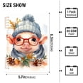 thumbnail image 3 of Pig Glasses Pines Leaves Ring Binder Notebook Journey Note Diary College Ruled Spiral Notebook Study Loose Leaf Paper A5 60 Pages, 3 of 8
