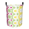 thumbnail image 2 of YFYANG Waterproof Laundry Hamper, Abstract Geometric Design Laundry Basket Oxford Fabric with Handle Foldable, S, 2 of 8