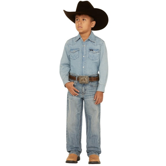 Cody James Boys' Hamshackle Wash Relaxed Boot Denim Jeans - CBFA22J64-BIG 10 REG