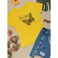 thumbnail image 3 of Butterflies And Leopard Print T-Shirt Women -Image by Shutterstock, Female XX-Large, 3 of 4