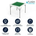 thumbnail image 4 of 34.5'' Square Granite White Folding Game Table with Green Playing Surface, 4 of 9