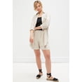 thumbnail image 3 of Ellos Women's Linen Blend Elastic Waist Shorts, 3 of 4