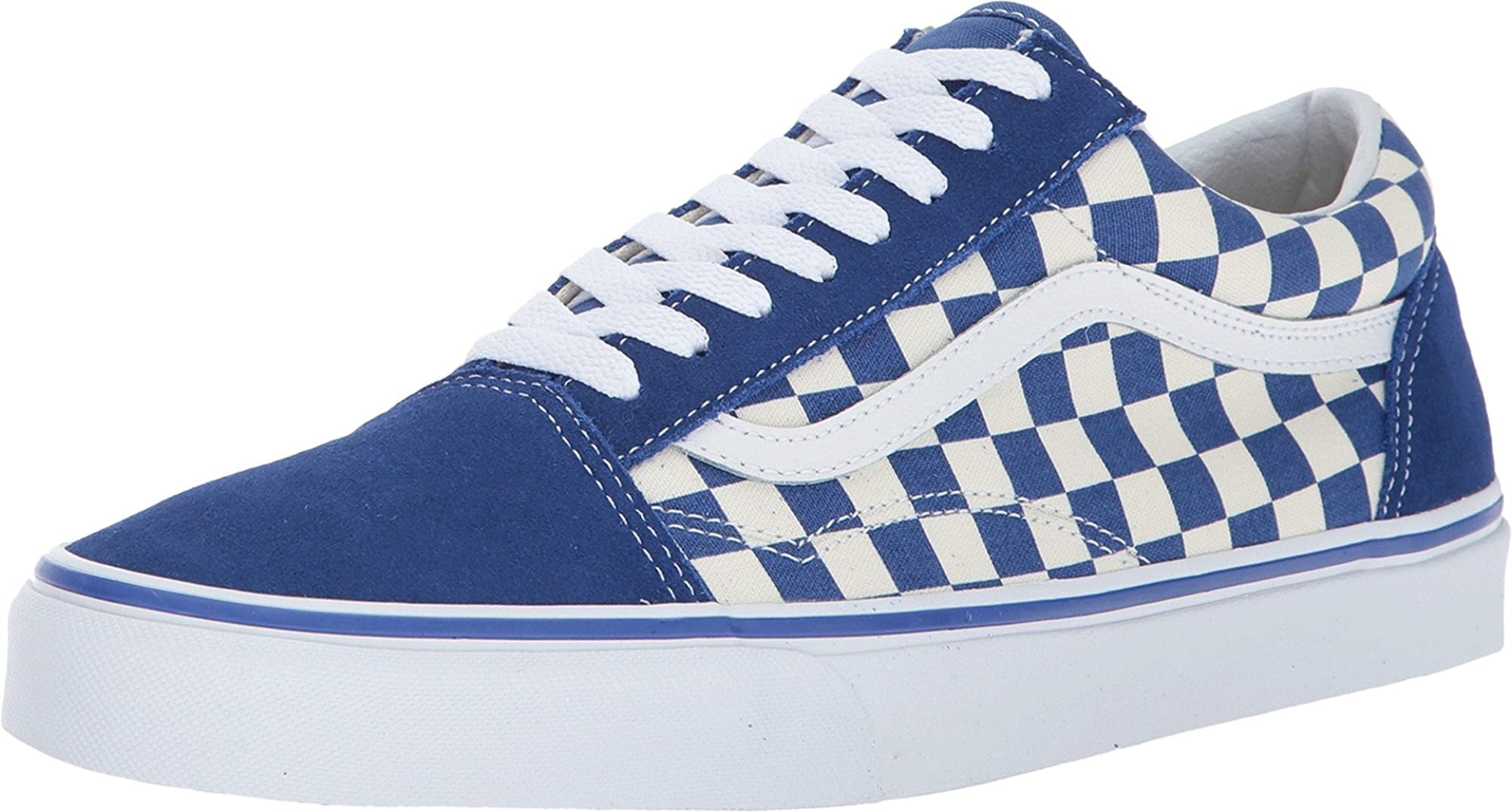 vans primary check old skool blue