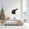 thumbnail image 3 of LaModaHome Santa Hat Metal Wall Art for Festive Home Decor, Holiday Entryway, Joyful Christmas Hanging, Cheerful Seasonal Adornment,Charming SilhouetteHome Decoration Gift -39.4"x43.3"/100x110.cm, 3 of 5