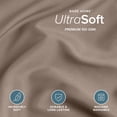thumbnail image 4 of Bare Home Luxury Duvet Cover and Sham Set - Premium 1800 Collection - Ultra-Soft - Twin/Twin-XL, Taupe, 2-Pieces, 4 of 10