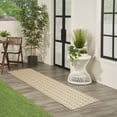 thumbnail image 4 of Nourison Reversible Indoor Outdoor 2'2" x 12' Natural Modern Rug, 4 of 8