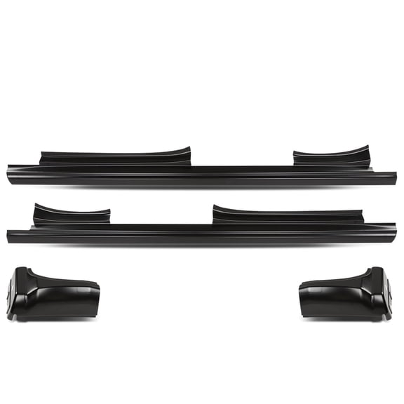 Slip-on Rocker Cab Corner 4 Door Ext Cab Fit For 2014-2018 Chevy Gmc Pickup