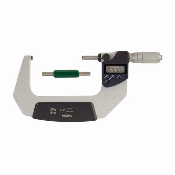 Mitutoyo Electronic Micrometer,3 to 4",0.00005" 293-347-32