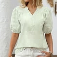 thumbnail image 5 of Kaemgyyd Womens Summer Top Ruffle Short Sleeve Stylish Blouses Casual Crewneck Shirts Cute Beach Vacation Tunic, 5 of 6