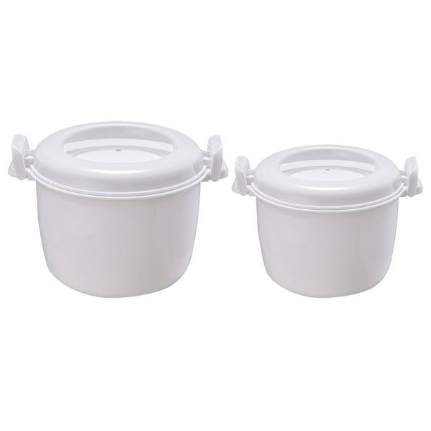 GOOHOCHY piezas de olla arrocera para microondas, vaporera para el hogar, olla arrocera para microondas, vaporera
