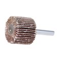 thumbnail image 3 of Uxcell 1.2 Inch Flap Wheels Shank Mounted Sanding Disc 80 Grits 5 Pack, 3 of 5