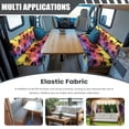 thumbnail image 3 of XYZCANDO Camper Cushion Covers Stretch Polyester Fabric, Compatible with RV Travel Trailer, for Booth Seat RV Seat, Watercolor Palm, 3 of 7