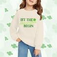 thumbnail image 2 of Mercatoo St 𝐏atricks Day Outfit for Girls Boys Sweatshirts Shamroc𝐤 Print Crewneck Long Sleeve Shirts Toddler Irish Clothes, 2 of 6