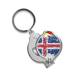thumbnail image 1 of Resumen de patron de la bandera de Islandia Cortaúñas afiladas cortaúñas de acero inoxidable, 1 of 3