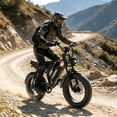thumbnail image 2 of Electric Bike for Adults, 2000W Peak Motor 20"x4.0" Fat Tire Bicycle, 48V 23Ah Removable Battery 80 Miles, 34MPH High Speed Mountain Ebike with Dual Hydraulic Brakes & Full Suspension, and 7-Speed, 2 of 8