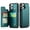 Green, variant on for iPhone 11 Pro Case with Card Holder, Wallet Case for Women Men with RFID Blocking, Durable Leather Kickstand Magnetic Clasp Shockproof Phone Case for iPhone 11 Pro