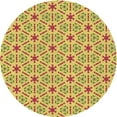 thumbnail image 1 of Ahgly Company Machine Washable Indoor Round Transitional Light Brown Area Rugs, 7' Round, 1 of 7