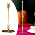 thumbnail image 6 of Candle Stand Stick Holder Desktop Decor Gold Modern Design for Fireplace Mantle Wedding Party Events, 6 of 9
