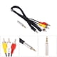 thumbnail image 3 of Cable AV, Para 2 Modelo B+ Plug And Play Nuevo, 90 Cm De Longitud, Conector De 3.5 Mm Incluido, Admite Salidas De Audio Y Video, Fuerte Durabilidad, Práctica, Fácil De Usar, 3 of 7