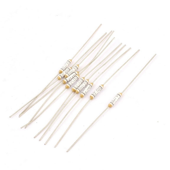 10pcs Metal 150 Celsius Circuit Cut Off Temperature Thermal Fuses  250V 2A